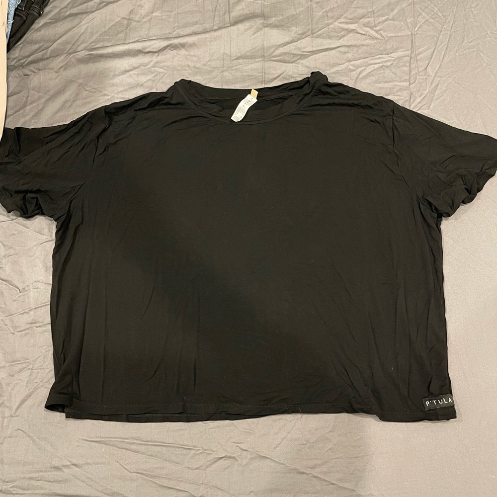 P’Tula Date Night Crop - Black